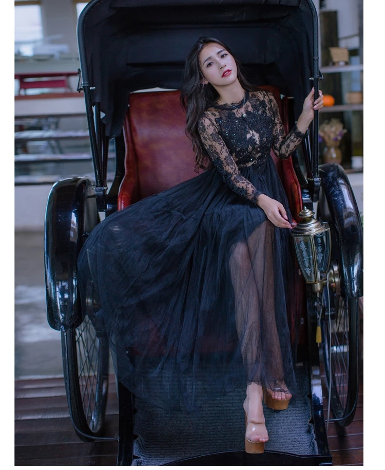 Высококачественные привлекательные женские платья ручной работы с кружевом и