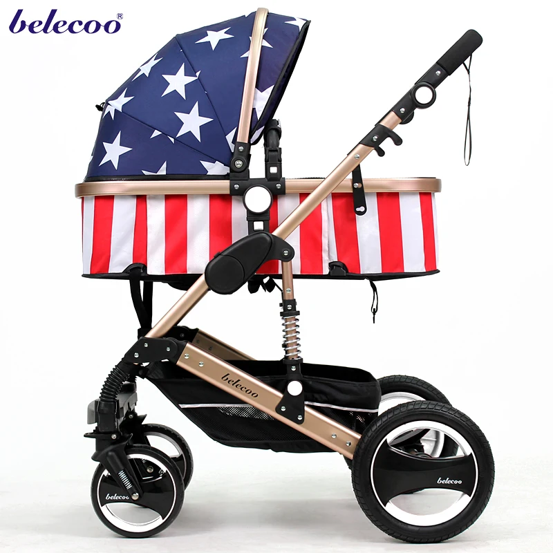 Belecoo Wiselone Deluxe коляска 2-в-1 Высокая Пейзаж Портативная Складная практичная | Мать и