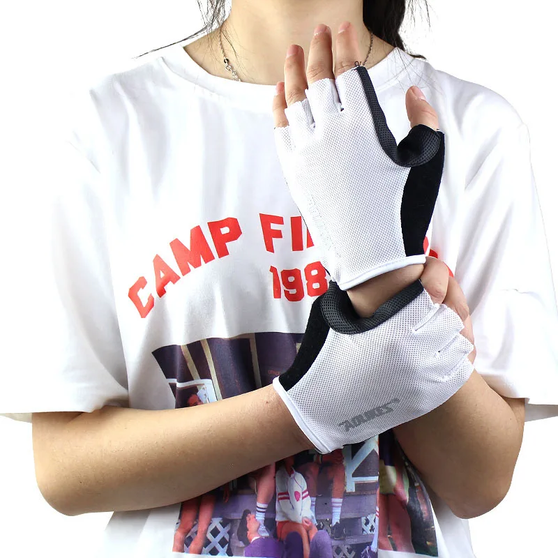 1 пара женские/мужские Противоскользящие дышащие перчатки для тренажерного зала