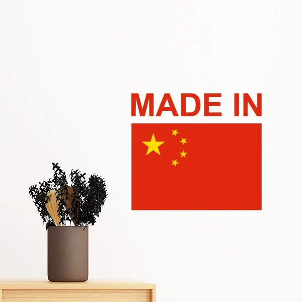 Страна Чехия Куба Хорватия Китай сделано в флаге съемная Наклейка на стену