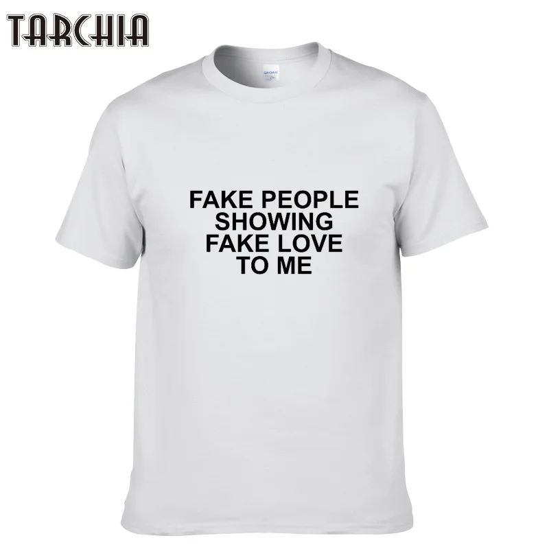 Мужская футболка с коротким рукавом TARCHIA летние хлопковые футболки имитацией