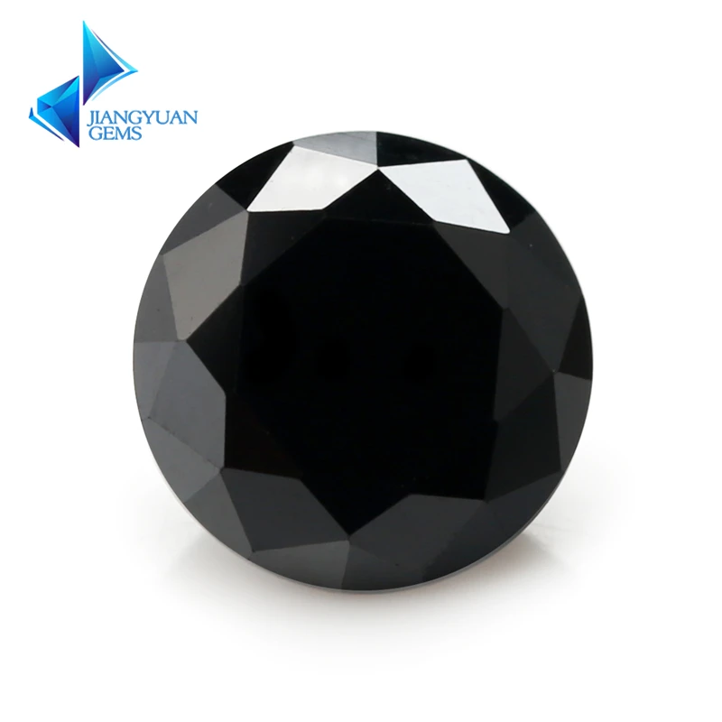 

Size (1mm~3mm) Wholesale Round Cut Black Synthetic Spinel Black Stone For Jewelry