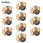 Свадебные сувениры OurWarm, 10 шт., искусственный чемодан, коробки из крафт-бумаги для конфет, золотой компас, бумажная подарочная коробка для детей на день рождения, годовщину