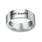 Вдохновляющее кольцо мечта Любовь Вера борьба просто дышать кольца положительная здоровая жизнь Прямая поставка YLQ6580