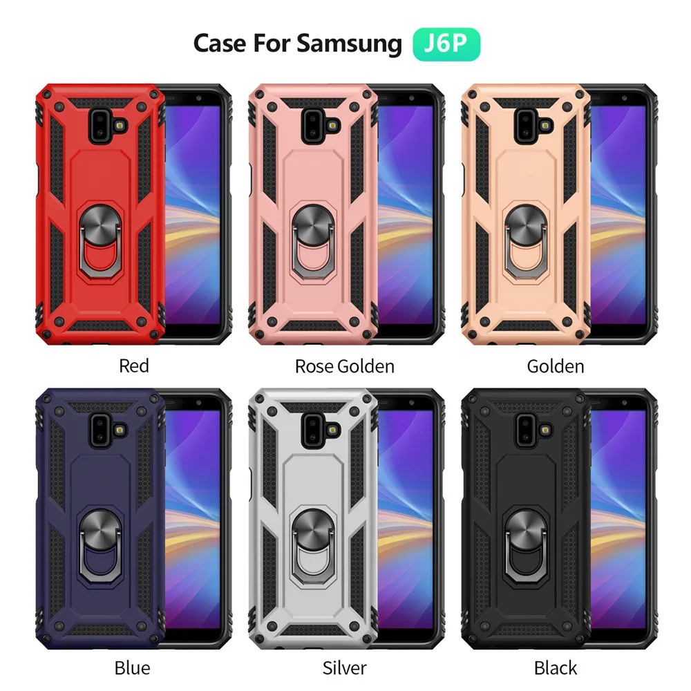 Чехол для Samsung Galaxy J6 Plus 2018 J4 Prime с подставкой защитный чехол J6plus J4plus + Prim Магнитный