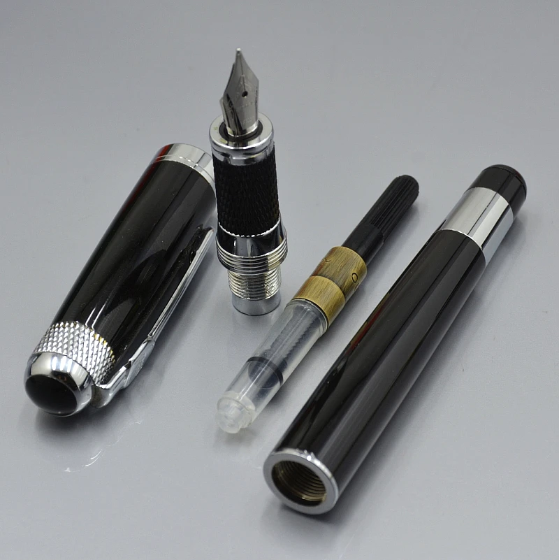 JINHAO 189 черная металлическая авторучка, офисные канцелярские принадлежности, люксовый бренд, мужские чернильные ручки для письма, бизнес-подарок