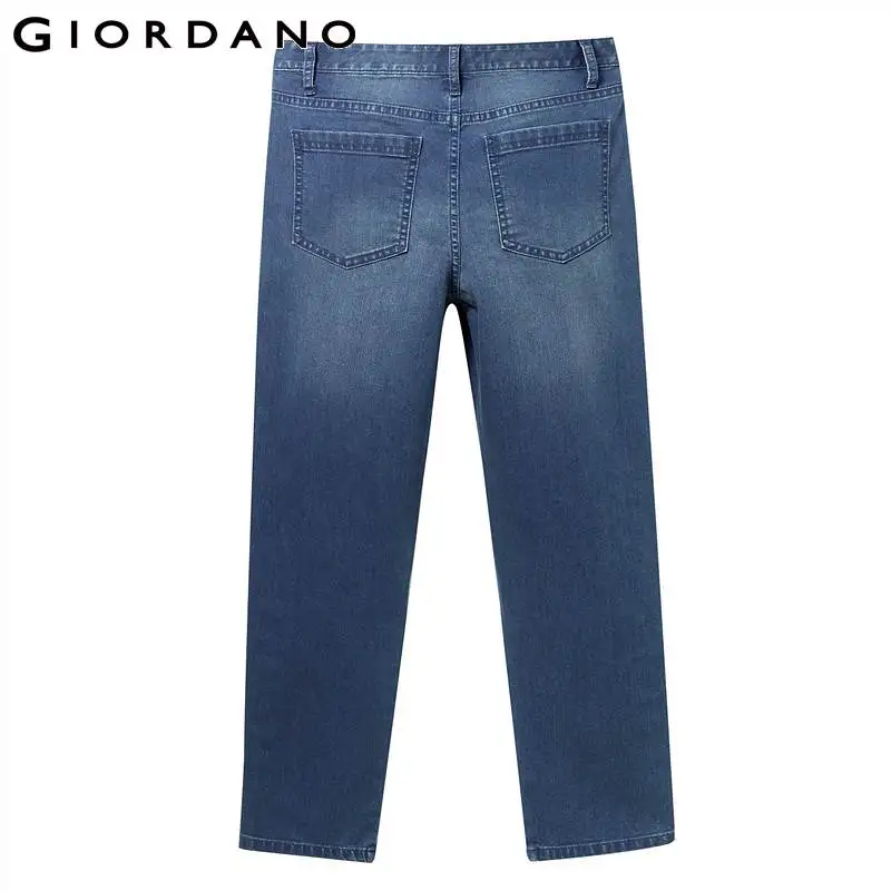 Giordano женские классические джинсовые брюки с пятью карманами данная модель имеет