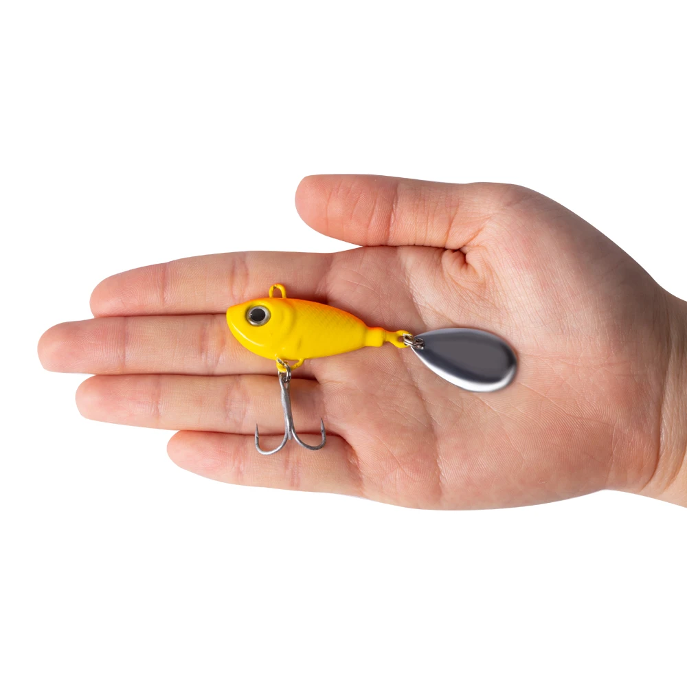 Ложка для джига Hunthouse с ложкой вращающаяся вибрация 40 мм 35 г Рыбная ловля окуня