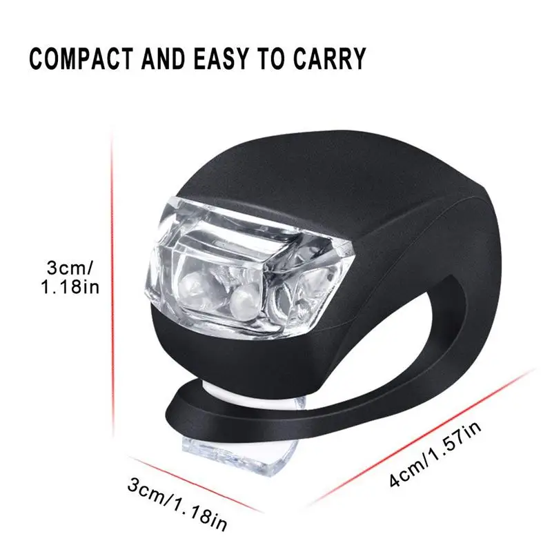 Силиконовый светильник велосипед лампы 6 шт. светодиодный набор (3x Белый &amp 3x