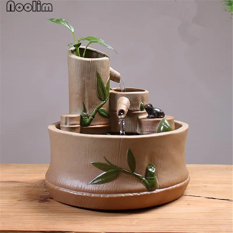 Китайские керамические фонтаны с водопадом украшения для дома фэн-шуй офисные