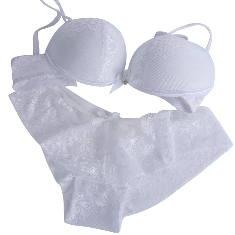 Сексуальный Vrouwen кружевной комплект Bh катоен бордюрен Ondergoed Push Up Bh en Slips