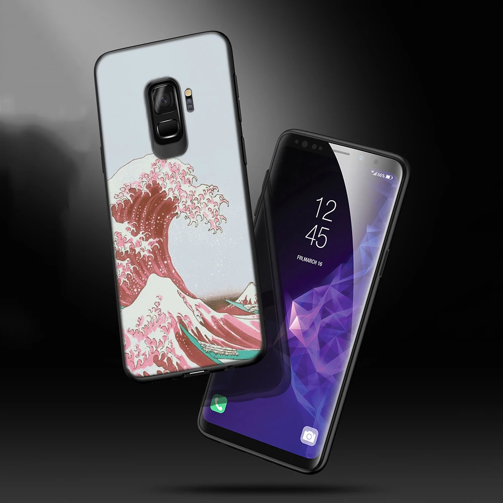 WEBBEDEPP японский чехол для телефона Kanagawa из ТПУ с большой волной Samsung Galaxy S6 S7 Edge S10e S8