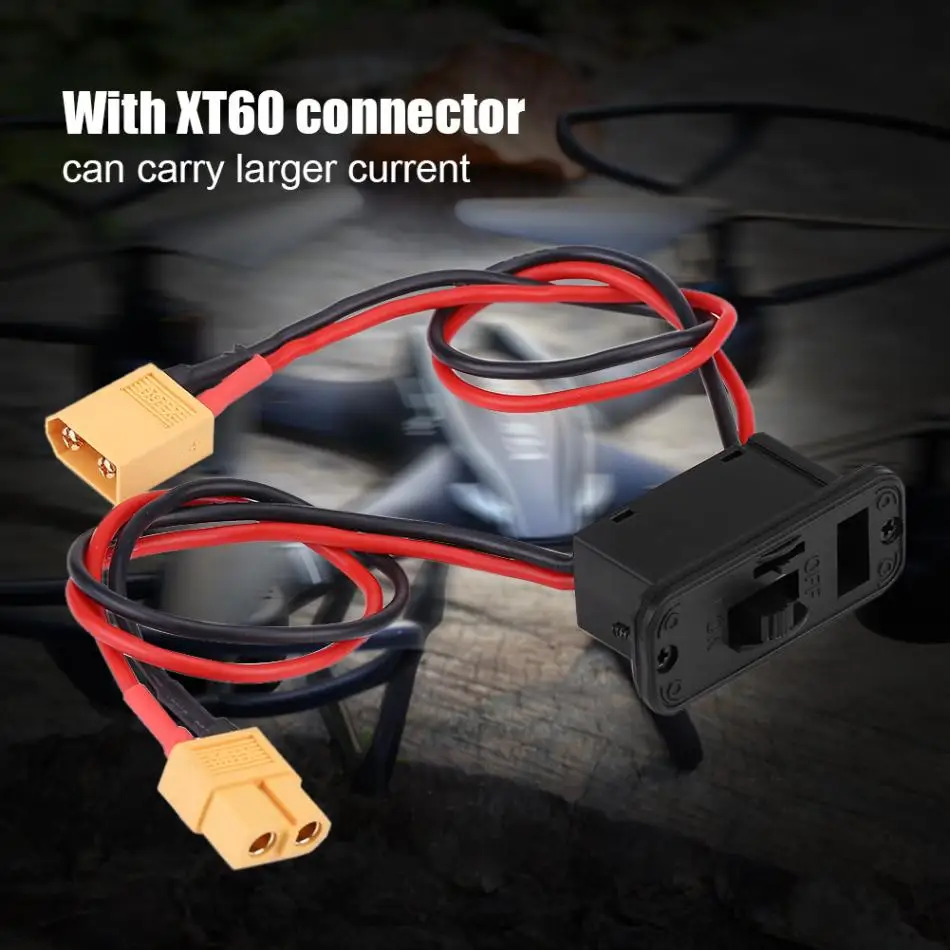 1pc Heavy Duty Large Current Power Switch Battery Holder Connector For RC Airplane Model On/Off Lead | Игрушки и хобби