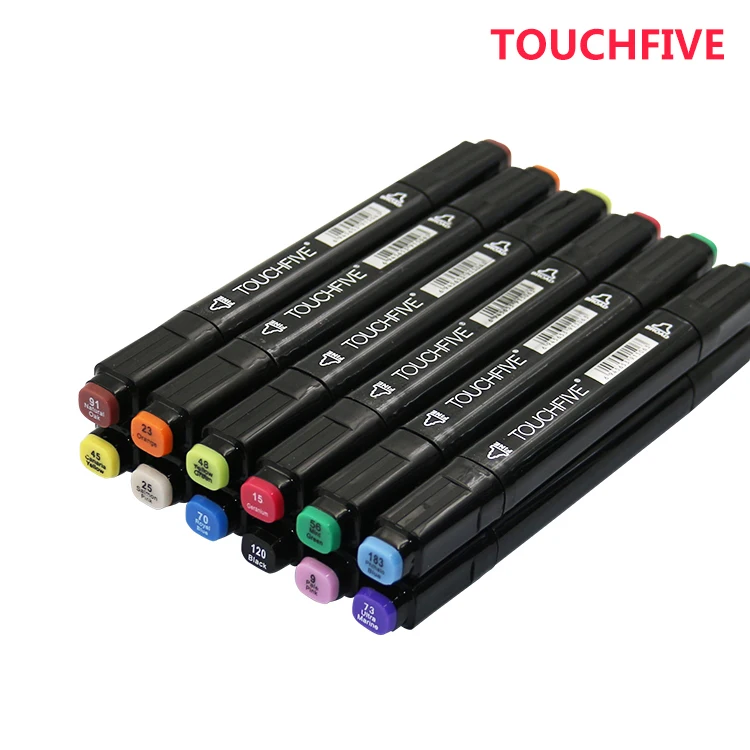 Набор двусторонних фломастеров Touchfive 30/40/60/80/168 цветов|Маркеры для рисования| |