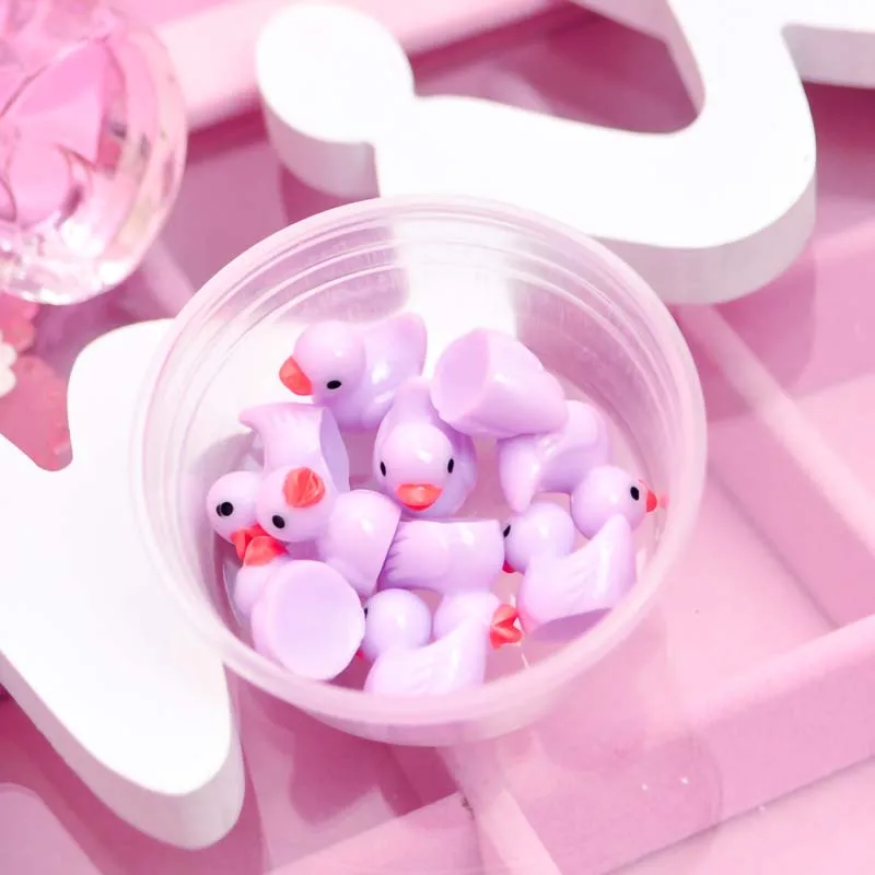 Новинка 10 шт./кор. слайм Игрушка-подвеска из смолы утиный наполнитель для