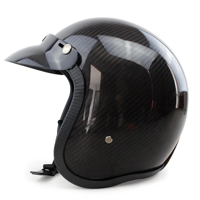 VOSS углеродное волокно halfmotorcycle мотоциклетный шлем Capacete Casco Jet винтажный Ретро