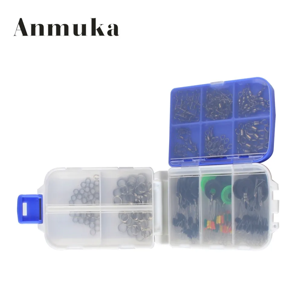 Anmuka 170 шт./компл. приманки Рыбалка Интимные аксессуары снасти Box рыбы с Провода