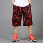 Мужские баскетбольные шорты с принтом, уличные спортивные свободные шорты спортивные шорты для тренировок, мужские шорты размера плюс 4XL