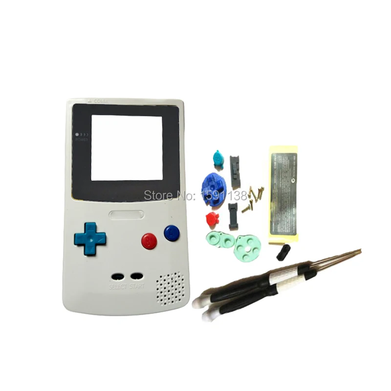 Новый Белый Цветной корпус Чехол w/отвертки подходит для игровой цвет NintendoGBC GBGBC