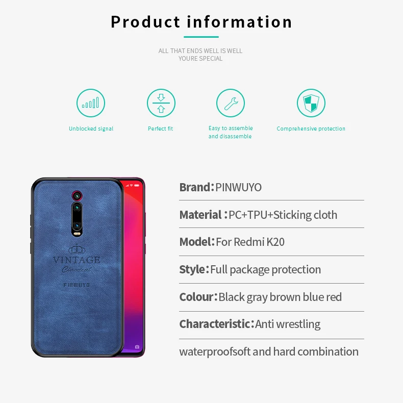 Чехол PINWUYO для Xiao mi 9 T/mi 9 T Pro крышка задняя крышка ТПУ+ корпус ПК для Xiao mi 9 T Ультра чехол для телефона