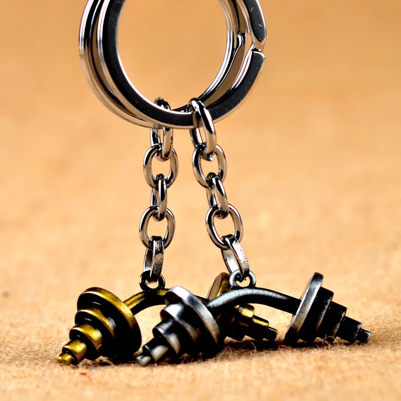 Брелок для гантели ретро брелок ключей инновационный portachiavi chaveiro llaveros hombre