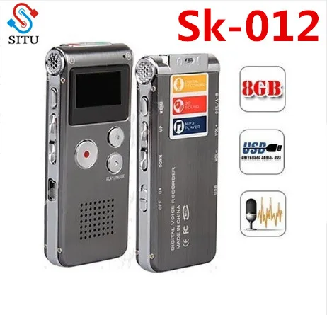 SK-012 8 Гб шпионский мини USB флэш цифровой Аудио Диктофон MP3 плеер серый флеш-накопитель Grabadora Gravador de voz