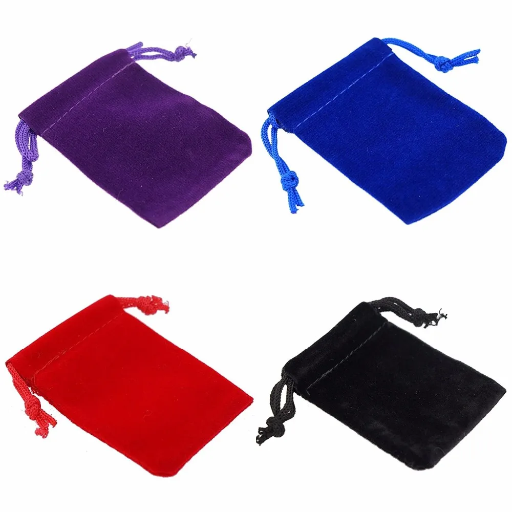 100 шт. мягкие бархатные мешочки для упаковки ювелирных изделий 5x7 см 7x9 9x12 |