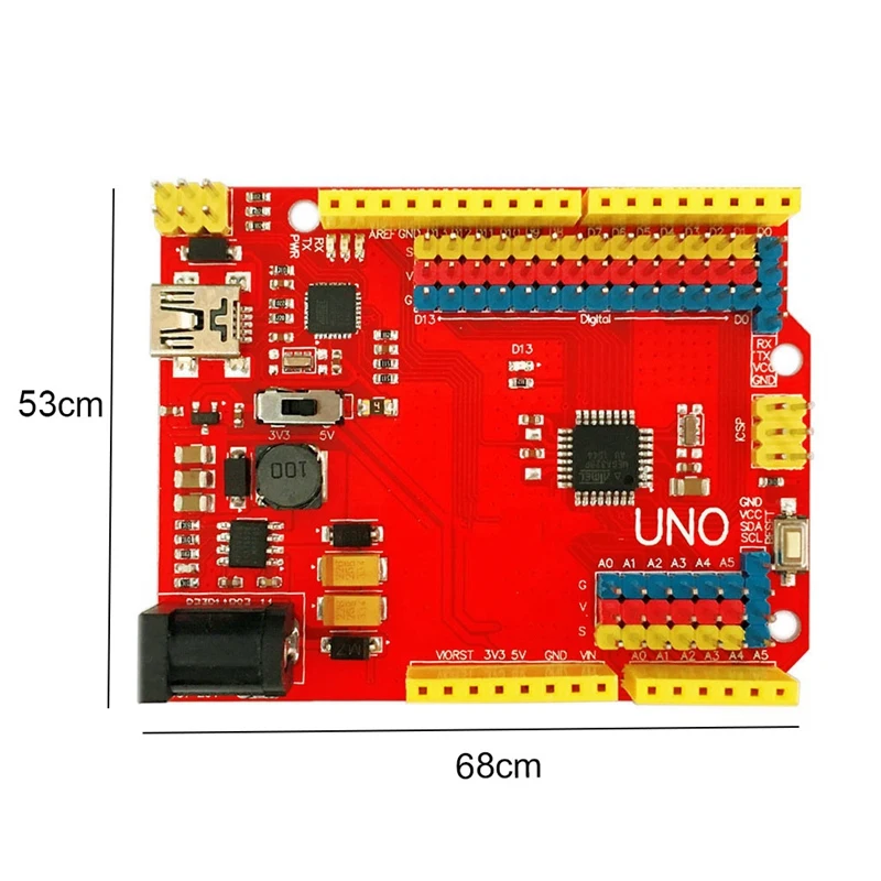 1 шт. Uno R3 плата Atmega 16U2 + Mega328P Чип 16 МГц для Arduino макетная Usb кабель | Электроника