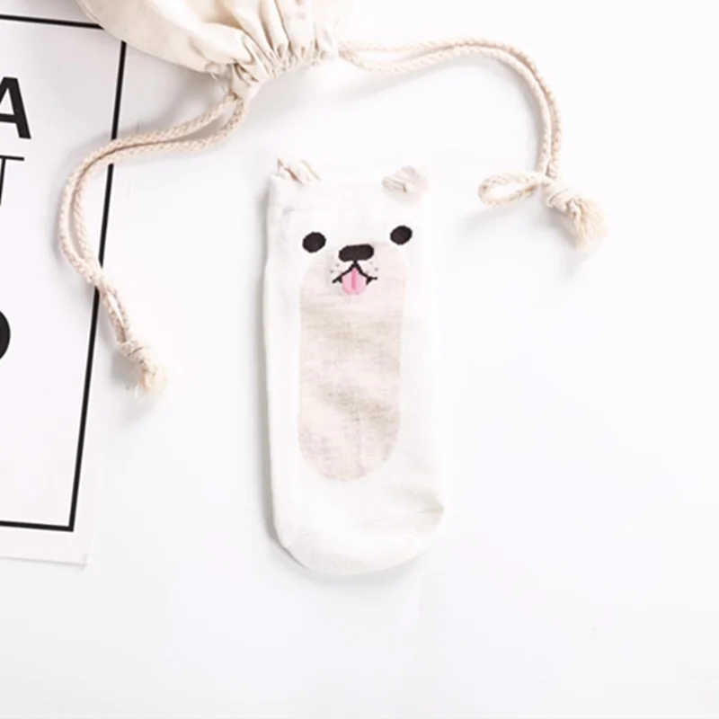 356 Новые модные милые животные женские хлопковые носки Kawaii летние короткие носки тапочки Для женщин Повседневное мягкие забавная лодка носки оптом - Цвет: 356