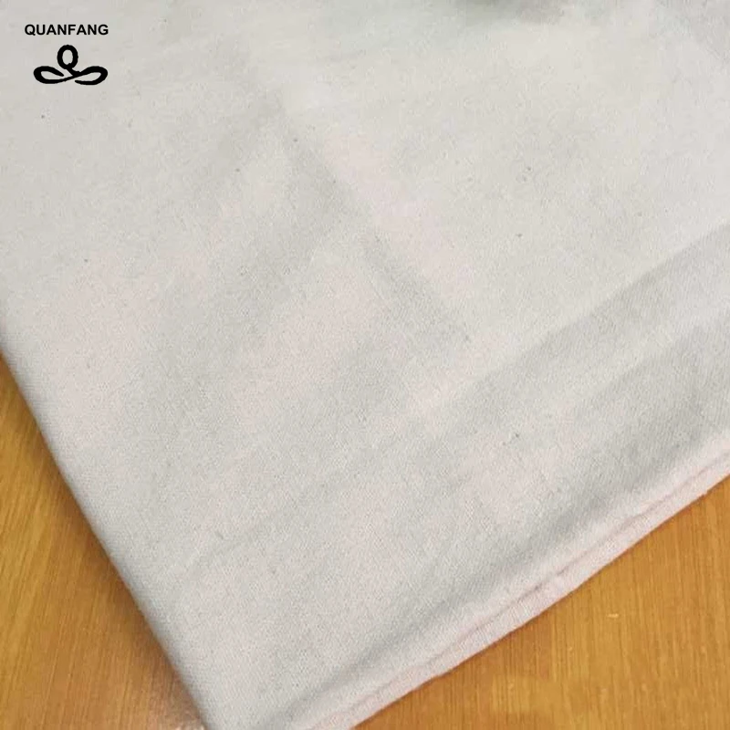 

QUANFANG White Canvas Fabric Cotton Duck cloth For Bag Shoes Shirt Home Decrotion DIY & Handmade Cushion Half Meter 50cm*150cm