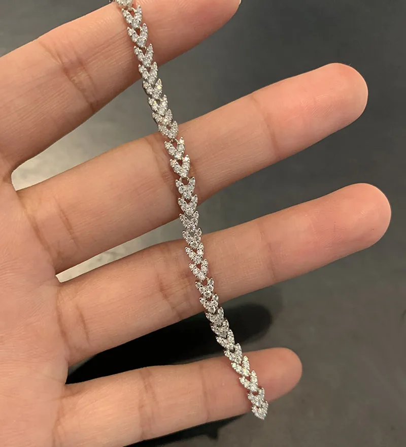 Женские роскошные серьги-подвески SLJELY серебристые белые темно-синие с