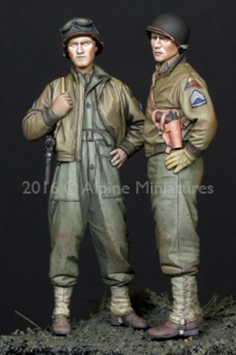 Набор бронированных дивизионов 1/35 США 2 фигурки полимерная модель солдата GK