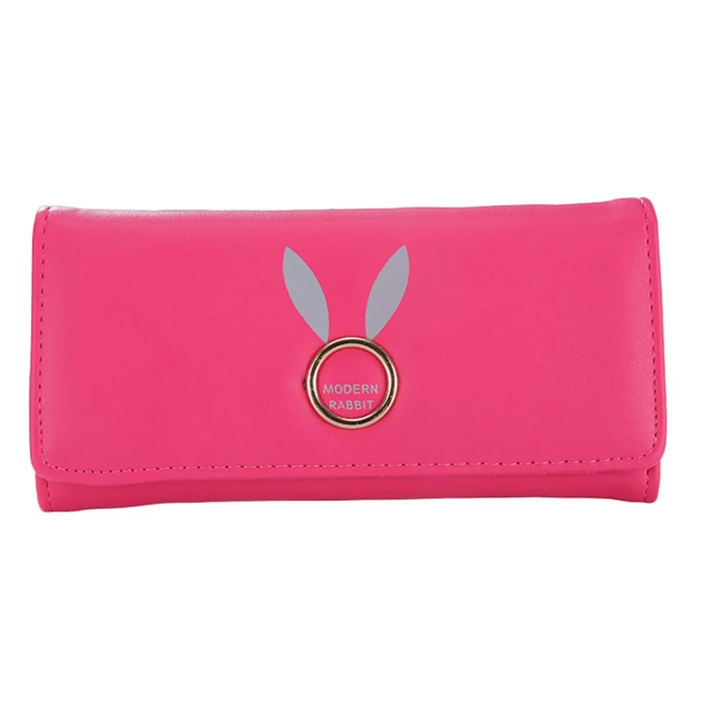 Женский кошелек из искусственной кожи длинный однотонный|Женские кошельки| |