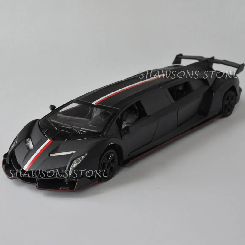 1:32 литая модель автомобиля игрушки тянущийся лимузин Lamborghin Veneno со звуком