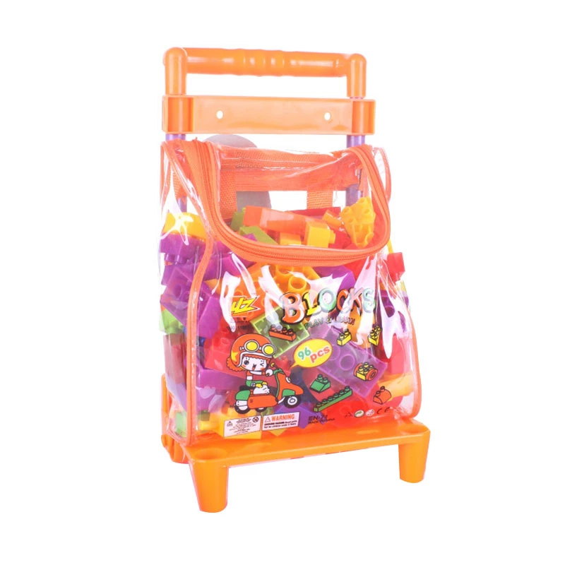 96 шт. детские развивающие игрушки ручной Багаж большие строительные блоки для