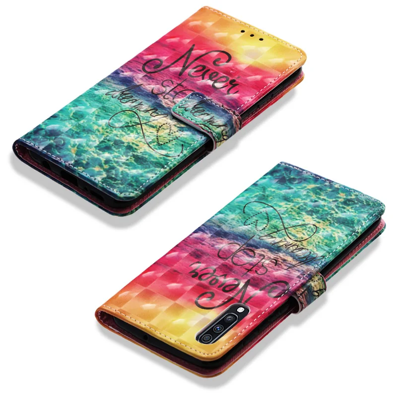 Кожаный чехол-книжка для Samsung Galaxy A70 A80 A50 A40 A30 A20S A10 J4 J6 Plus 2018 A50S A30S A10S | Мобильные