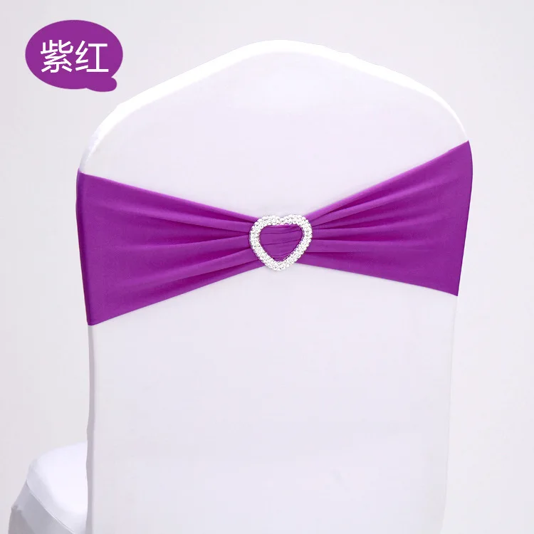 

10colors Spandex free tie stretch wedding chair cover with heart buckle chair decoration elastic wedding party decorate10pcs/lot