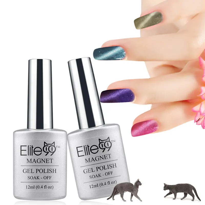 Elite99 гель лак лучший в али анти уф из светодиодов ногтей маникюр nail кошачий глаз