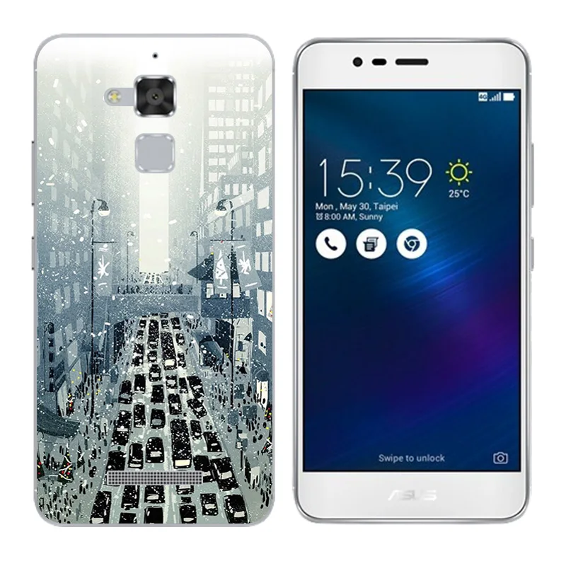 Cover for Asus Zenfone 3 Max ZC520TL Botanic Printing Case Silicon Coque ZenFone Deluxe ZS550KL Soft TPU Phone Bag |