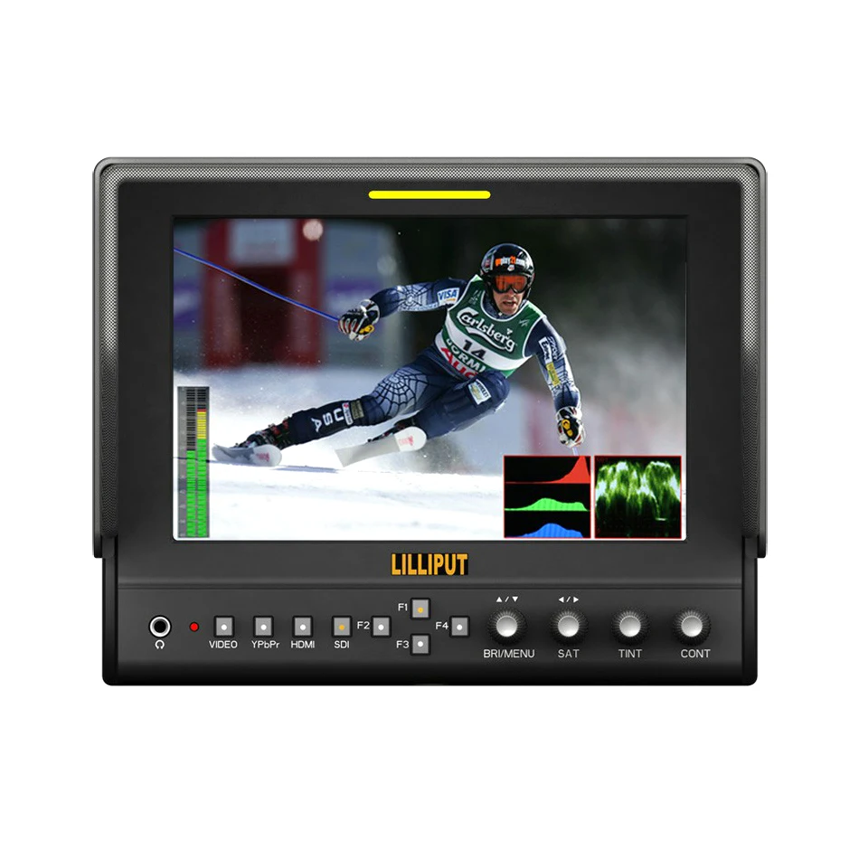 LILLIPUT 663/S2 7 LED IPS 3G-SDI Field Monitor With Advanced Functions For DSLR Full HD Camcorder SDI RGB AV HDMI Digi Monitor
