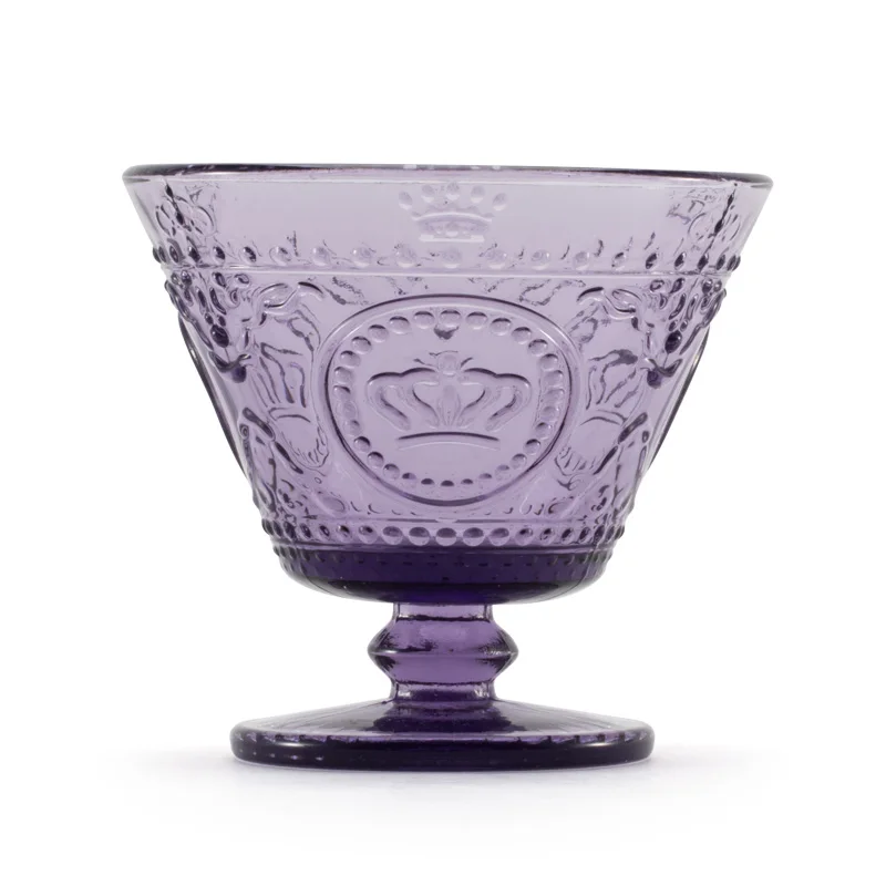 Стеклянная чашка в европейском ретро стиле для мороженого десерта пудинга сока с