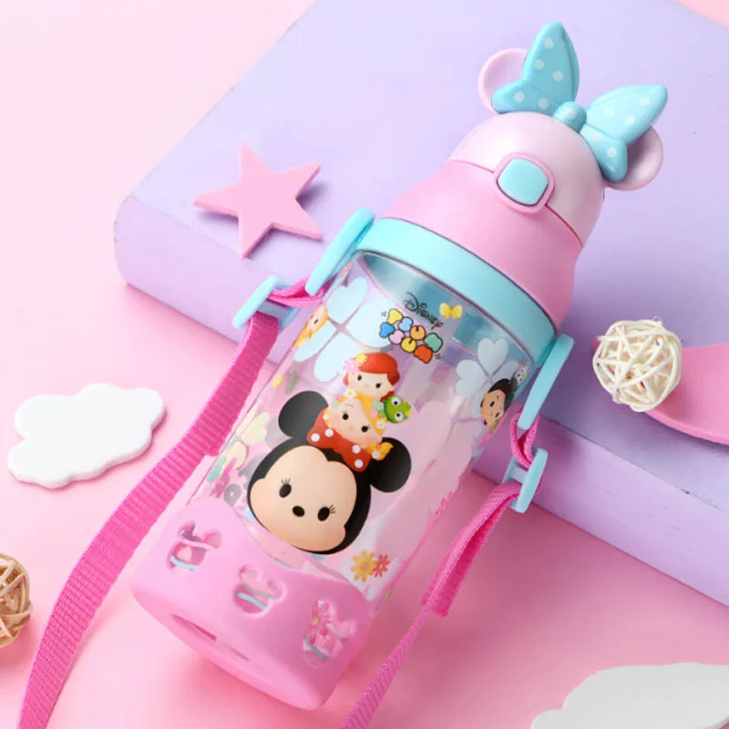 A Disney 500 мл дети пресс соломы стакана воды для маленьких мальчиков и девочек Малыш ручка герметичность пластиковый стакан флип Сопротивление падения чайник - Цвет: A