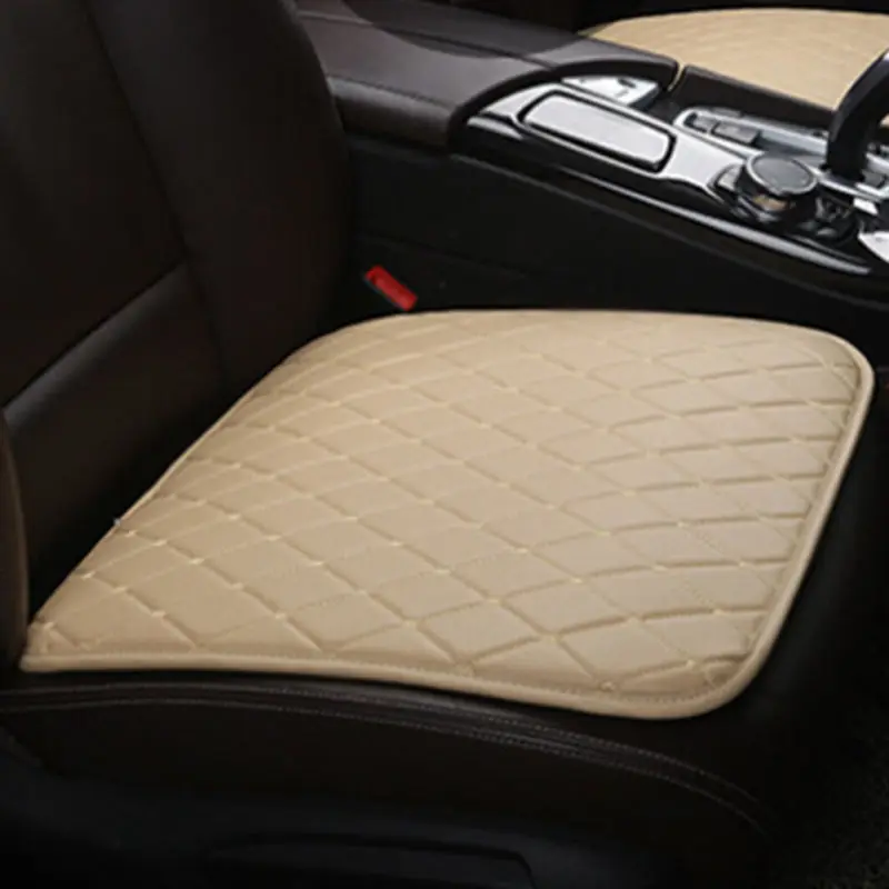Beige 50*52 см, чехол для сиденья автомобиля, четыре сезона, передняя хлопковая Подушка, дышащий протектор, коврик для интерьера, автомобильные аксессуары, универсальный - Название цвета: Beige