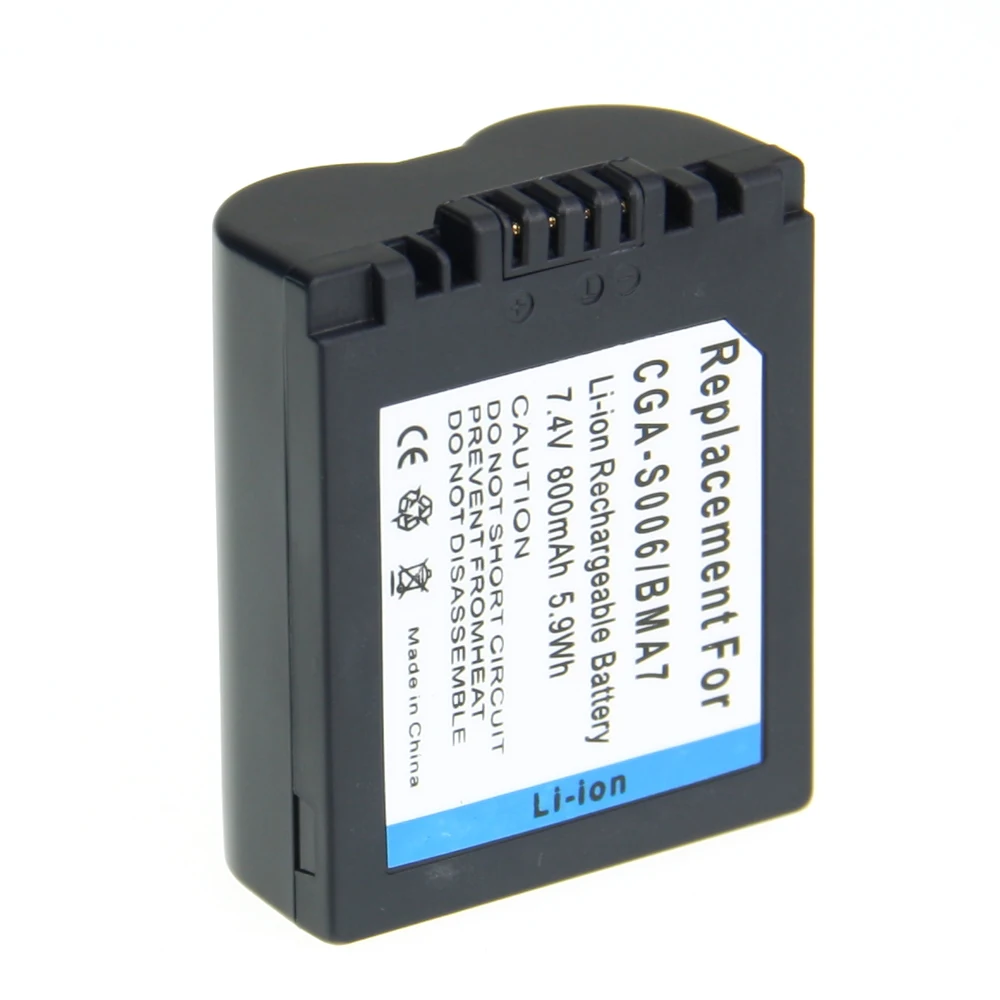 1 шт. CGA-S006E CGRS006A CGR-S006E CGR-S006A/1B BP-DC5U Перезаряжаемые Камера литий-ионный Батарея для