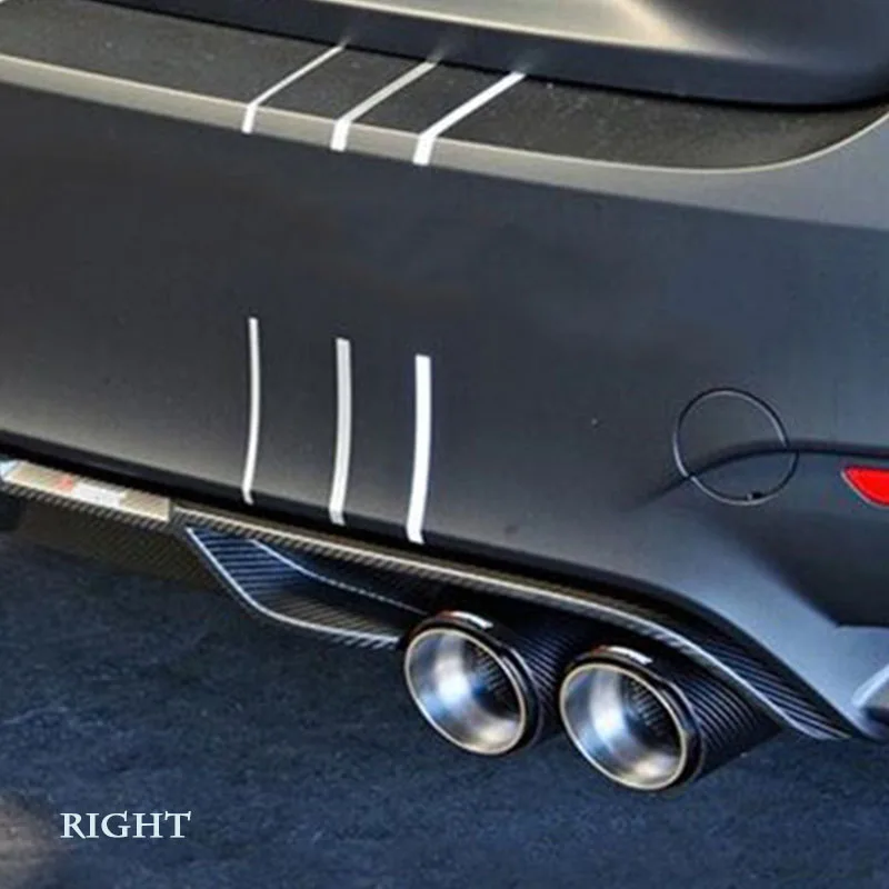 63 мм из натурального углеродного волокна двойная труба глушитель прочный |