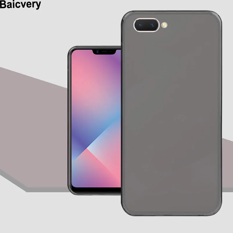 Чехол Oppo A5 мягкий силиконовый чехол для Противоскользящий резиновый A 5 высокое