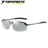 topsports photochromic polarized sunglasses metal alloy sports men driving discoloration glasses uv400 eye protective