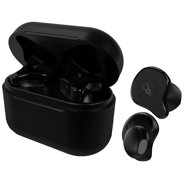 Черный Sabbat X12 Pro TWS Bluetooth 5,0, беспроводные стерео наушники, Hi-Fi, мини наушники-вкладыши, гарнитура с шумоподавлением, чехол для зарядки - Цвет: Черный