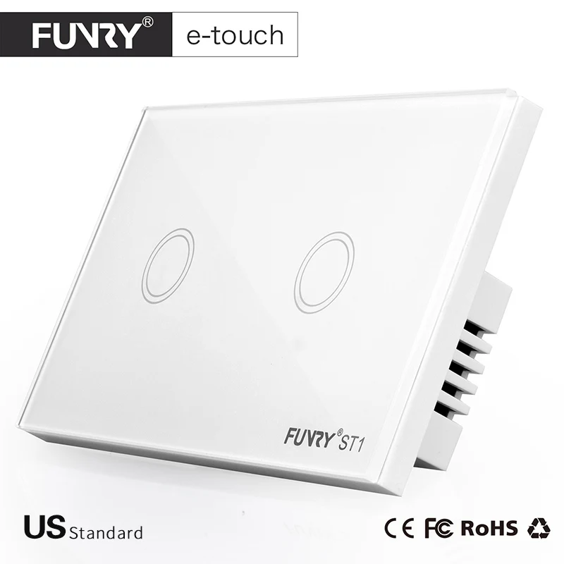 FUNRY нам Стандартный работать с RM pro ST1 2 Gang 1way Smart Remote Управление стены 433 мГц RF