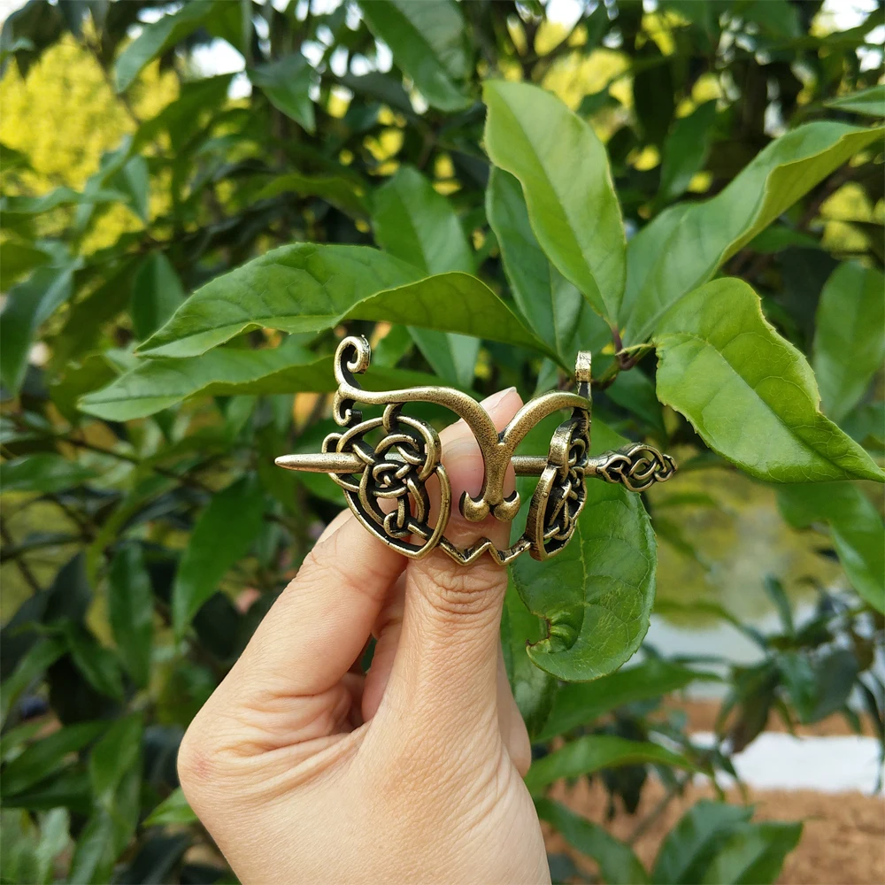10 шт. Nordic Викинг шпилька Селтикс Knotwork для волос ювелирные изделия Для женщин